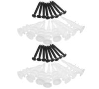 100 Ensembles Kit de Chevilles Autoperceuses avec Vis | Acier Inoxydable et Plastique, Ancrages Muraux pour Cloison Sèche, Montage Domestique, Blanc et Noir