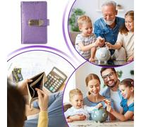 100 Envelope Savings Book - Cash Budget Planner, A6 Money Saving Binder System, Portable Budget Tracking Notebook | Lockable Cash Storage Journal For Students Families Couples Home Travel