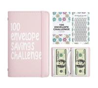 100 Envelopes Money Saving Challenge - 100 Envelopes Budget Binder | Money Saving Book | Cash Folder Organizer for Income Tracking Budgeting Management Low Buy Urgency Fund Family
