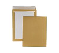 100 enveloppe DOS CARTON RIGIDE B4 260 X 330 mm pochette d’expédition MARRON avec poche, sac rigide pour envoi sans plier. Enveloppe cartonnée au verso - Renforcée - Fermeture par bande adhésive