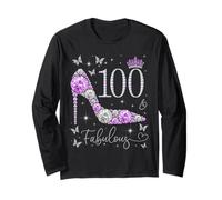 100 et Fabuleuses Femmes, 100e Anniversaire, 100 Ans, Dames Manche Longue