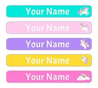 100 étiquettes d'autocollants de nom personnalisés pour les enfants, autocollant d'étiquette de nom personnalisé pour les fournitures scolaires pour marquer des objets, des livres, des boîtes à lunch