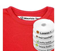 100 étiquettes d'identification pour les vêtements avec l'icône de couleur à sélectionner. Drap blanc (SPORT)