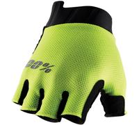 100% Exceeda Gel Gants de vélo pour dames, noir-jaune, taille L pour femmes