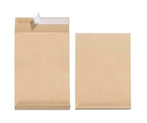 100 Faltentaschen Versandtaschen DIN B4 mit 4cm Falte