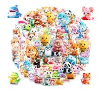 100 Feuilles D'Autocollants D'Animaux De Dessin Animé, Autocollants D'Animaux Mignons, Autocollants Décoratifs Pour Enfants, Autocollants De Scrapbooking, Adaptés Aux Livres, Sacs De Papeterie