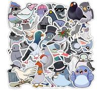 100 Feuilles D'Autocollants pour Ordinateur Portable Pigeon, Autocollants pour Bagages De Dessin Animé, Autocollants en Vinyle Imperméables, Cadeaux Adaptés Aux Enfants Et Aux Adolescents