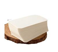 100 feuilles de cartes postales, cartes graffiti, cartes vierges, marque-pages, petites cartes en papier kraft, notes autocollantes, bloc-notes créatif for messages(White cards)