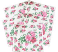 100 feuilles de fleurs fleurs thème serviettes en papier serviettes de papier découpage décoration festive fournitures de fête 33x33cm RUF-37