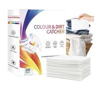 100 feuilles de lessive anti-décoloration préviennent efficacement le dégorgement des couleurs. Sans parfum, elles conviennent à un usage domestique, sont douces pour le linge et préviennent la décolo