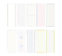 100 Feuilles De Papier Décoratif 5x14cm Fournitures Journalisation Pour Scrapbooking Projets D'artisanat Et Doublures Pages Recharge Pour Carnet Notes