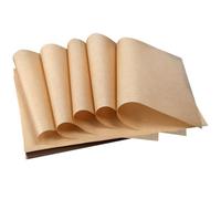 100 Feuilles de Papier Sulfurisé Cuisine, Brun Antiadhésif