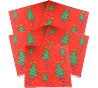 100 feuilles de papier thème de Noël Serviettes de table Tissue Decoupage Décoration Fête Fournitures 33x33cm RUCD-25