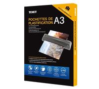 100 Feuilles de plastification A3 150 microns