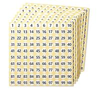 100 Feuilles Étiquettes Chiffres, Stickers Ronds Chiffres, Étiquettes Adhésives Rondes, Forte Adhérence, für le Marquage d'Inventaire, le Tri des Numéros