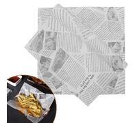 100 Feuilles Fromage Wrap Papier, Papier Emballage Alimentaire, Étanche et Résistant à l'huile, pour Sandwich/Pain/Gâteau/Burger(25 * 25 cm)