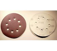 100 feuilles papier abrasif velcro Disques abrasifs exenter adhésive Ø125 mm - Grain 180