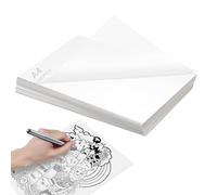 100 Feuilles Papier Calque Blanc, Papier Calque A4, Papier Calque Hautement Transparent, 55g/m², pour Patron Couture, Dessin, Scrapbooking et Calligraphie la Copie (210x297mm)