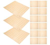 100 Feuilles Papier Sulfurisé Rectangulaire Perforé, Cuisson | Silicone, Jetable sans Nettoyage, Antiadhésif et Absorbant L’huile, pour Pâtisserie, Vapeur Cuisine