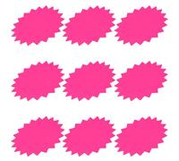 100 Feuilles pour Les Cartes de Fête en Classe pour L'affichage Cm Rafale Étiquette Prix Rose Avis Boutique Étoile Autocollants Fluorescents Tags Garage Faveurs Signes Tag