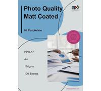 100 FeuillesXA3 Papier Photo Couché Mat 170G Impression Jet D'Encre,Tirage Quotidien Abordable,Maxi Pack Economique -57-100