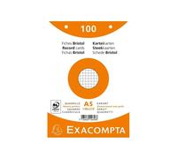 100 Fiches Bristol A5 Couleurs 5x5 10658e