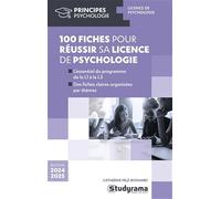 100 fiches pour réussir sa licence de psychologie