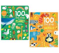 100 First Words Exploring Our Planet & Exploring Animals 2 Books Collection Set