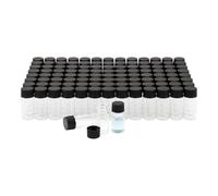 100 flacons en verre transparent, 10 ml, flacons pour huiles essentielles avec bouchons à vis, petits flacons de laboratoire étanches, flacons d’échantillons pour parfum, poudre, réactif, graines