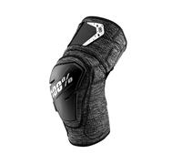100% Fortis Knee Guard Grey Heather / Black S/M