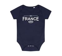 100% France - Grenouillère Six Nation Rugby - Marine - 3-6 mois