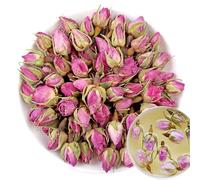 100% France Rose 50G/1.76oz feuilles fraîches, non OGM, fleurs séchées naturelles, herbes savonneuses, thés, sirops, boissons, pâtisserie, beauté DIY, sachets et épices fraîches