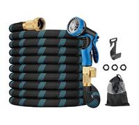 100 FT Non-Expandable Garden Hose, Upgraded Flexible Water Hose, Ultra Light Weight Non-Expanding Hoses, Leak Proof