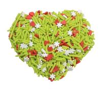 100 g d'argile polymère de Noël - Faux bonbon - Pour résine - Tranches d'argile polymère - Faux sucre - Confettis artisanaux pour coque de téléphone - Couleur A