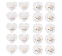 100 g de base en feutre pour cheveux - Lot de coussinets décoratifs en forme de cœur - Taille : 5,8 cm - Dos collant - Matériau de bricolage créatif - Support élastique - Accessoires de bricolage pour