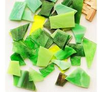 100 g de carreaux de mosaïque en mica de forme irrégulière, fragments colorés for bricolage, fabrication de verre, décoration d'intérieur(Color-03)