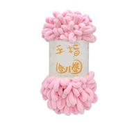 100 g de fil à boucle for les doigts 10 mm 8 mètres de polyester tricoté à la main for la maison, couverture tricotée, oreiller, écharpe, fil à tricoter au crochet(Color-3)
