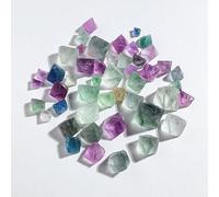 100 g de fluorite colorée naturelle octaédrique - Pierre brute naturelle - Spécimen de minerai - Pierre démagnétisée - Pierre d'aromathérapie - Décoration d'intérieur