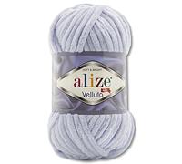 100 g de laine Alize Velluto dans 30 sélections (416 | Gris)