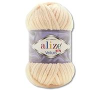 100 g de laine Alize Velluto en 30 choix (310 | miel)