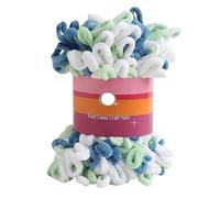 100 g de laine grossière tissée à la main - Fil à oreilles de beignet circulaire for oreillers, couvertures et écharpes(Forestgreen)
