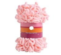 100 g de laine grossière tissée à la main - Fil à oreilles de beignet circulaire for oreillers, couvertures et écharpes(WarmPink)