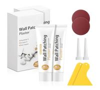 100 g de mastic blanc intérieur - 2 kits de réparation murale pour le remplissage des trous muraux, 2 lames de traction, 2 papiers abrasifs, 2 rallonges de buse, remplissage de trous de mur blanc pour