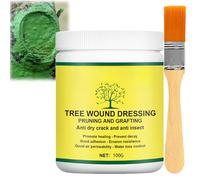 100 g de scellant pour plaies d'arbre, pansement d'arbre, scellant d'élagage des arbres, mastic de guérison des plantes, pâte coupée de bonsaï, cire de greffage avec pinceau, pâte de réparation pour