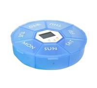 100 G Porte-documents avec minuterie intelligente - 11 x 2,5 cm Porte-bagages de voyage avec minuteries et lumière LED | 5 alarmes, couleur - rappel électronique pour les médicaments à la maison ou en