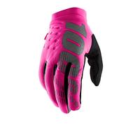 Générique Brisker 100% Women's Glove Gants Homme, Rose Fluo/Noir, LG