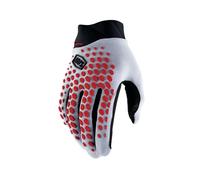 100% Geomatic Gloves Grey / Racer Red S