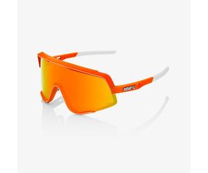 100% - Glendale HiPER - Lunettes vélo Soft Tact Neon Orange - HiPER Red Multilayer Mirror