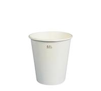 100 Gobelets Jetable Carton Blanc 20 cl