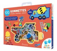 100 gommettes - Le chantier - Mr Iwi - Auzou Philippe Eds - broché - Document jeunesse dès 3 ans